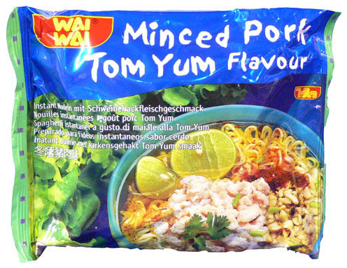 WAI WAI noodle minced pork tom yum 60g TH-180 _ 101053