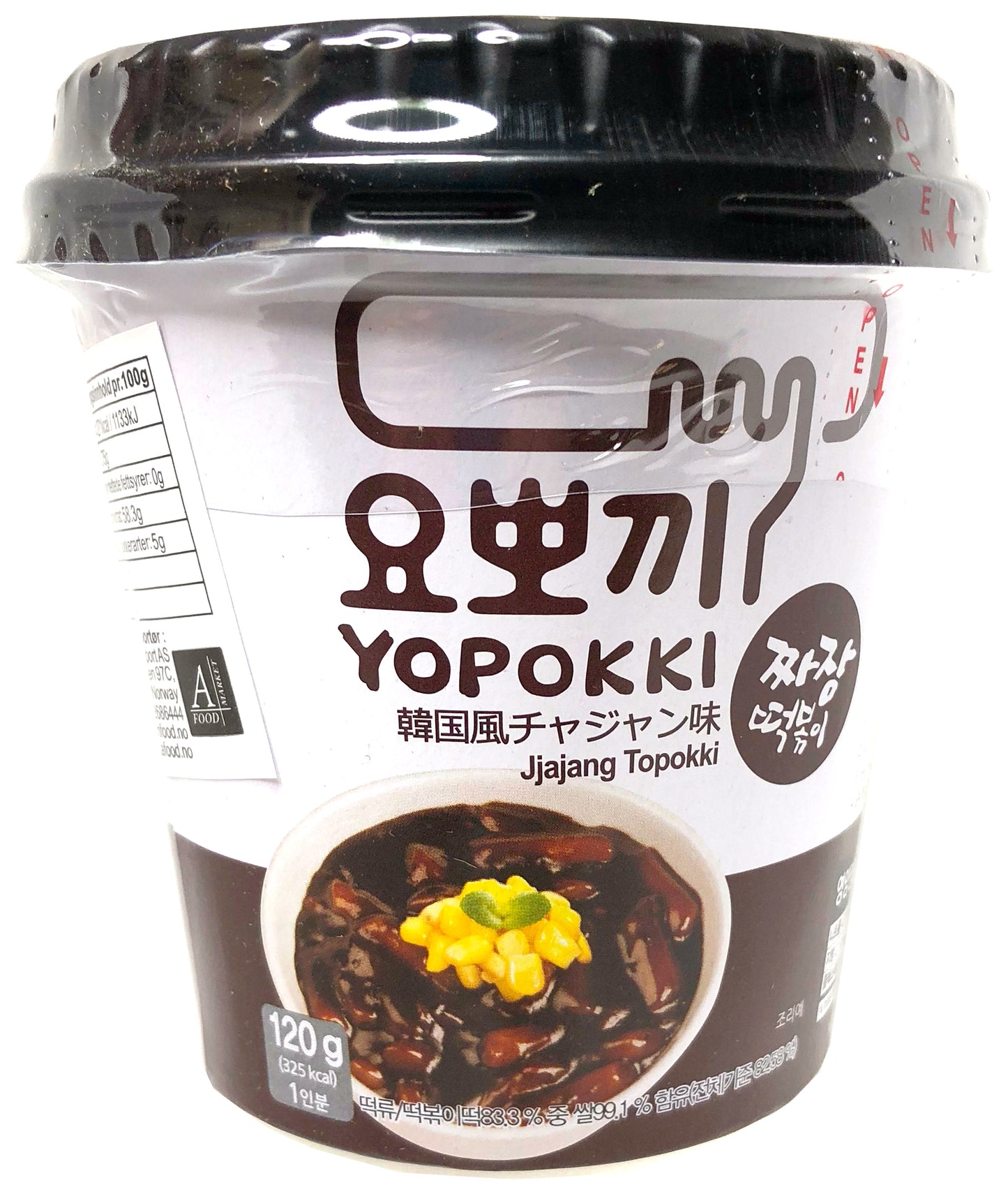 YOPOKKI inst Black soybean Topokki CUP 120g-30 _ 101246