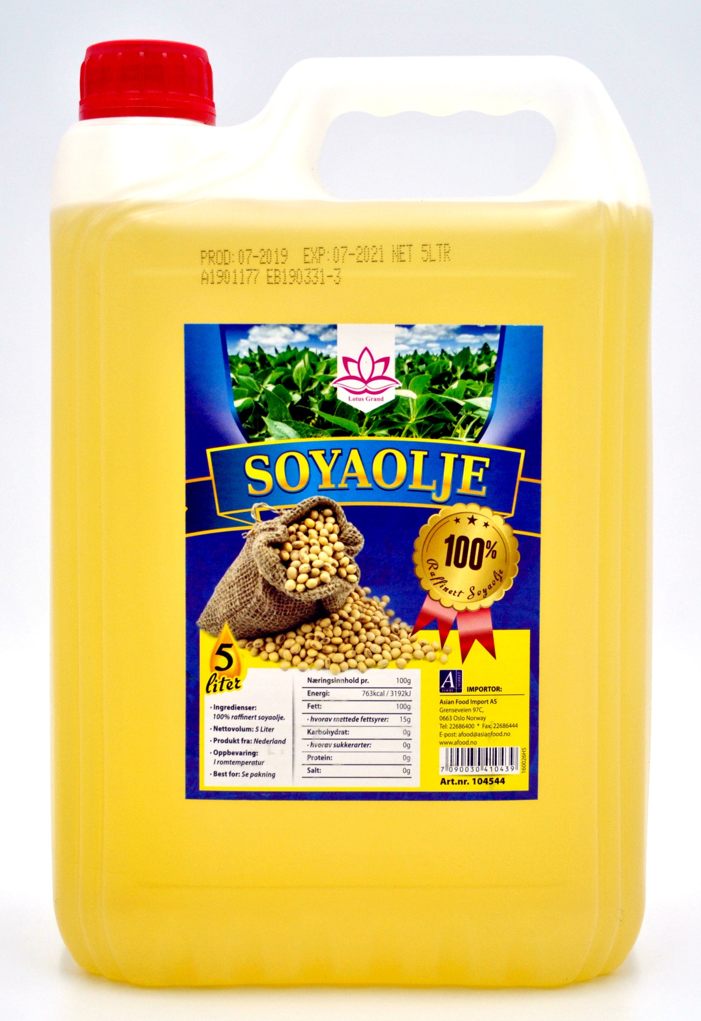 LOTUS soybean oil 5L NL-4 _ 104544