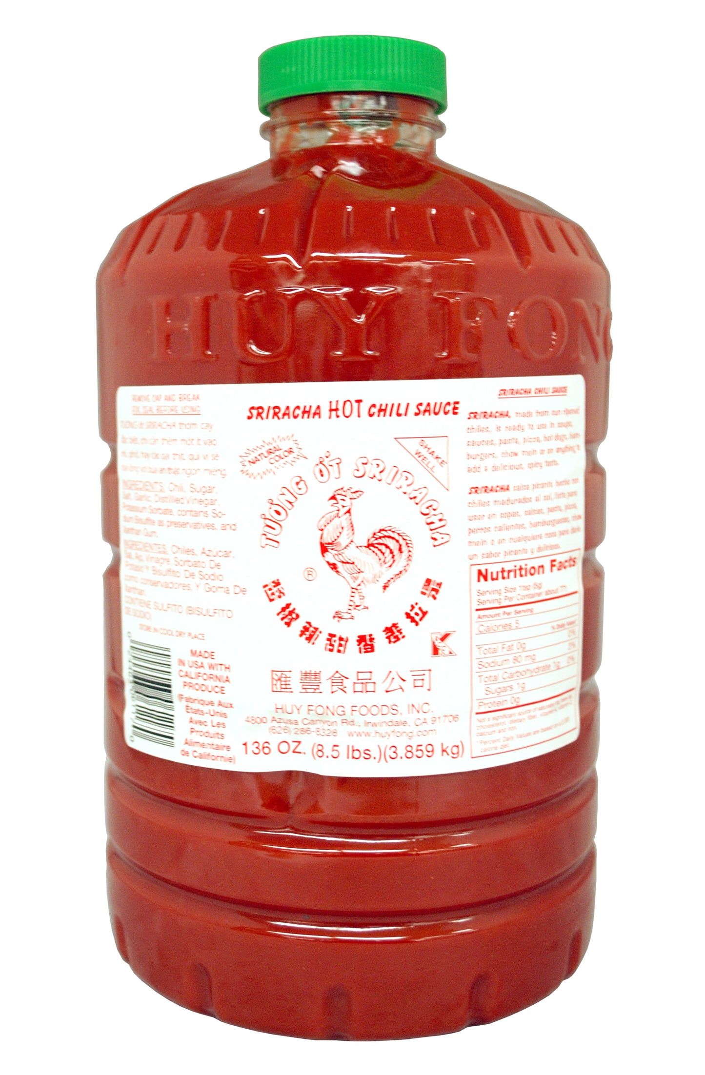 HUY FONG sriracha hot chili sauce 3859g US-3 _ 104693