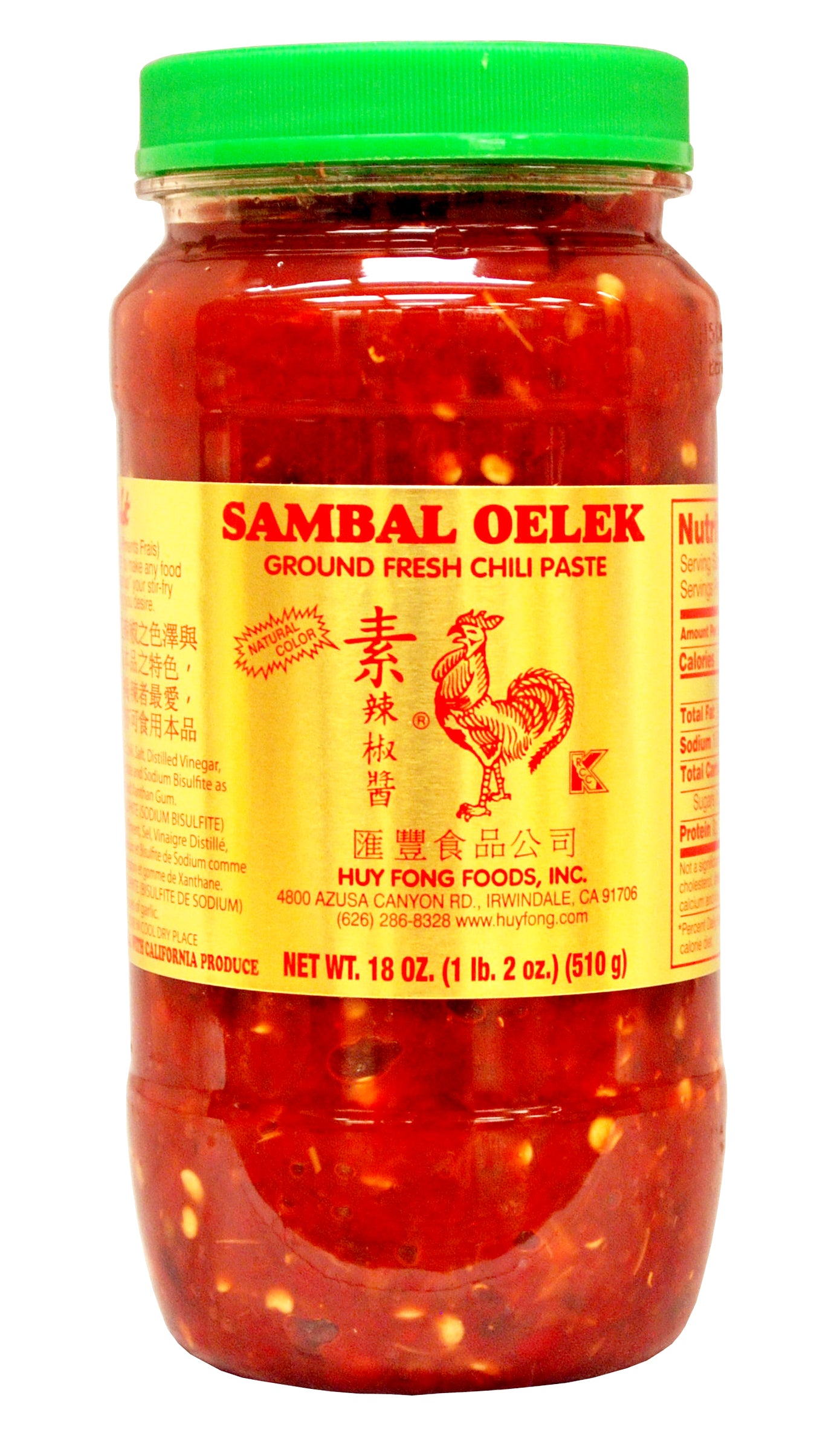 HUY FONG Sambal Oelek 510g-12 _ 104695