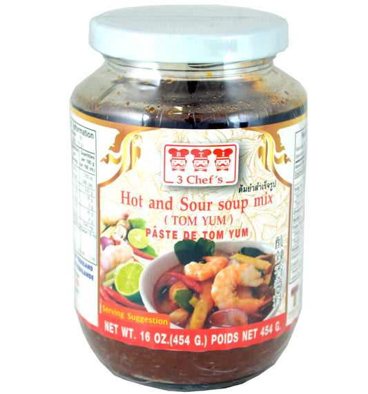 3 CHEF'S Hot & sour soup mix Tom Yum 454g TH-24 _ 105064