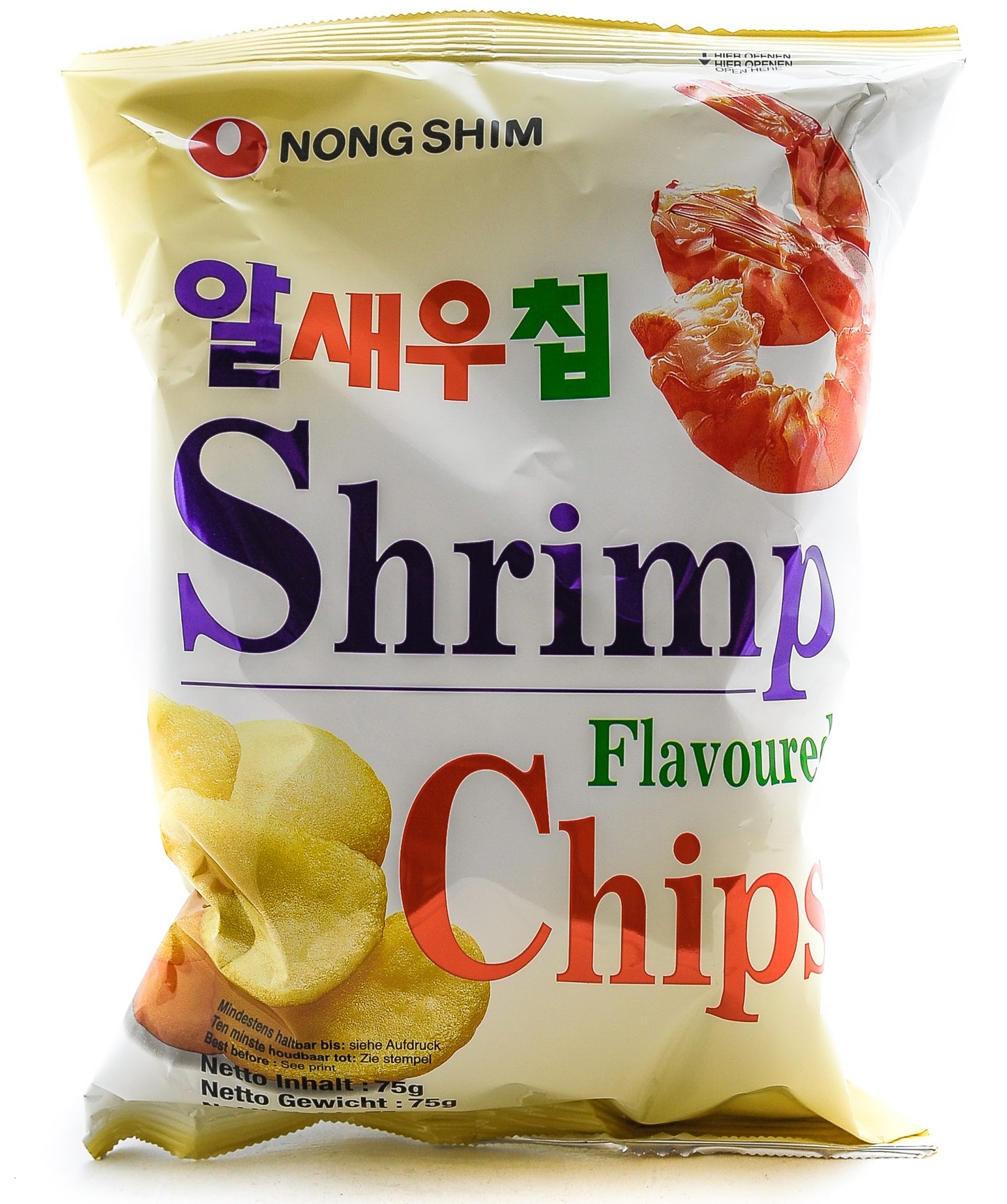 NONGSHIM shrimp flavoured chips 75g KR-20 108221