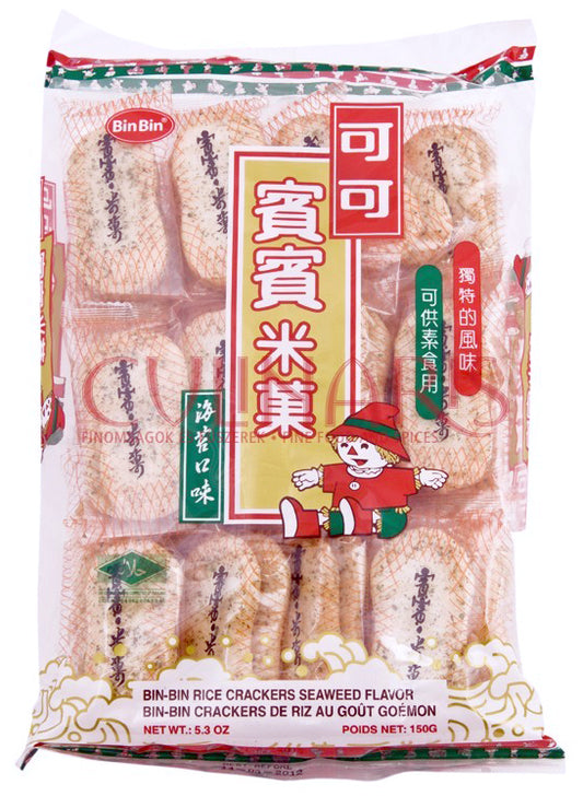 BIN BIN Rice crackers SEAWEED 150g TH-20 108314