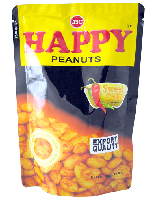 HAPPY Peanuts SWEET CHILI 24x100g-24 108430