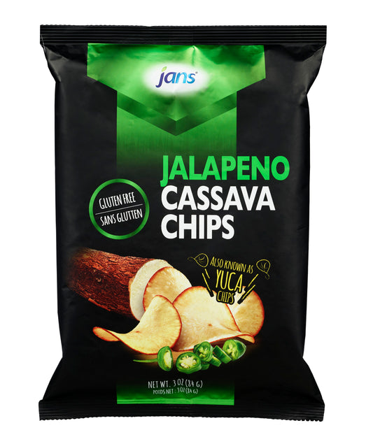 JANS Jalapeno Cassava Chips 84g-12 108523