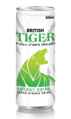 BRITISH TIGER Energy drink 330ml - Tropical-24 109004