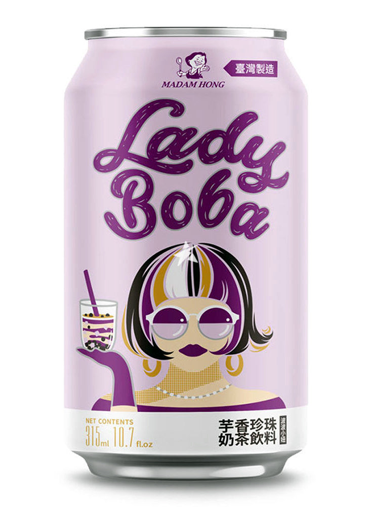 MADAM HONG Lady Boba Taro bubble tea -315ml-24 109009