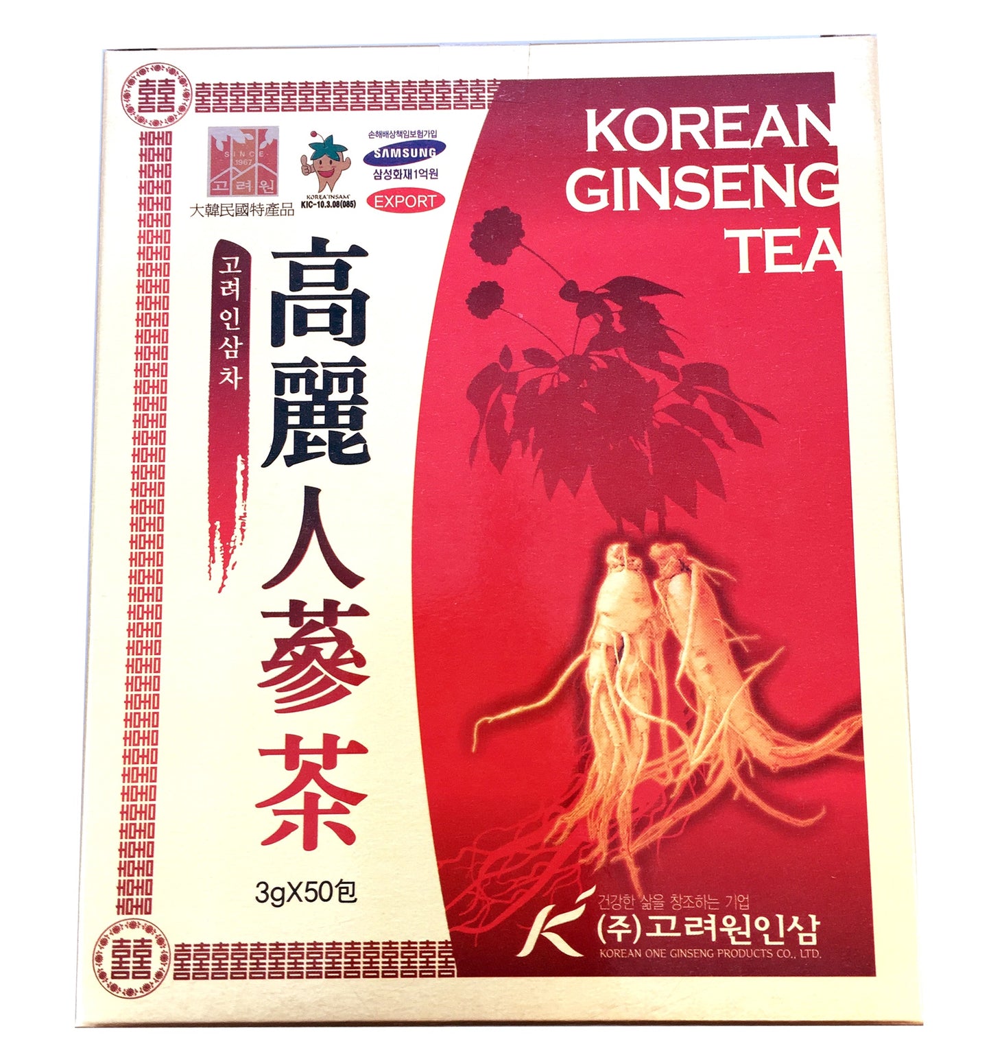 KOREAN ONE Korean Ginseng tea (insamcha) 50x3g-50 _ 109149