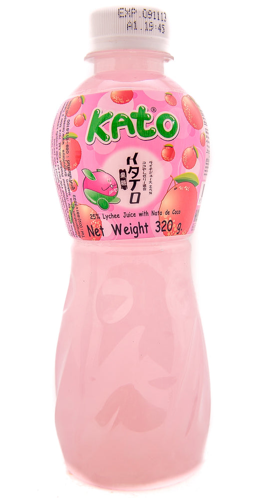 KATO lychee juice w/ nata de coco 320ml TH-48 _ 109163