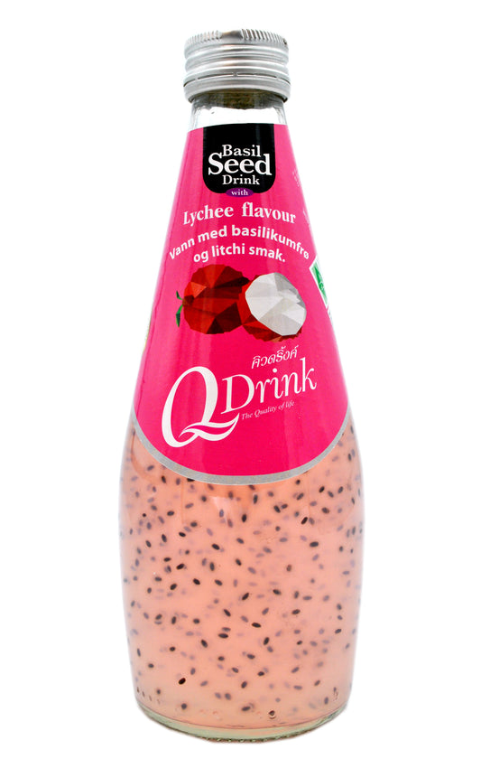 Q drink lychee w/ basil seed 290ml TH-24 _ 109209