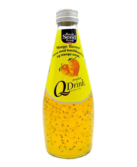 Q-DRINK Basil seed drink with MANGO Nuoc hat e & xoai 24x290ml TH _ 109259