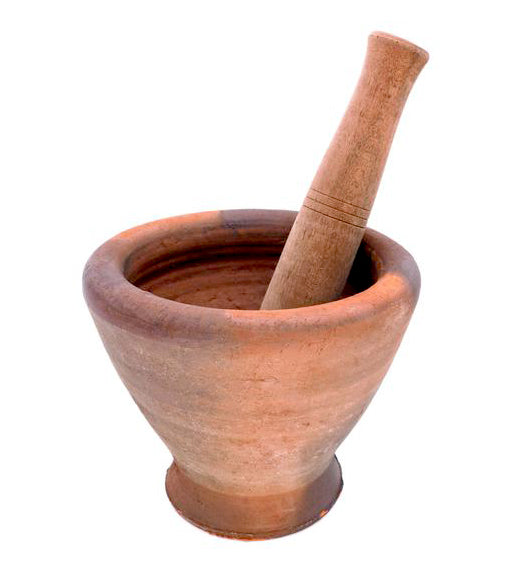 Laos mortar & pestle L 9" TH-5 _ 113043