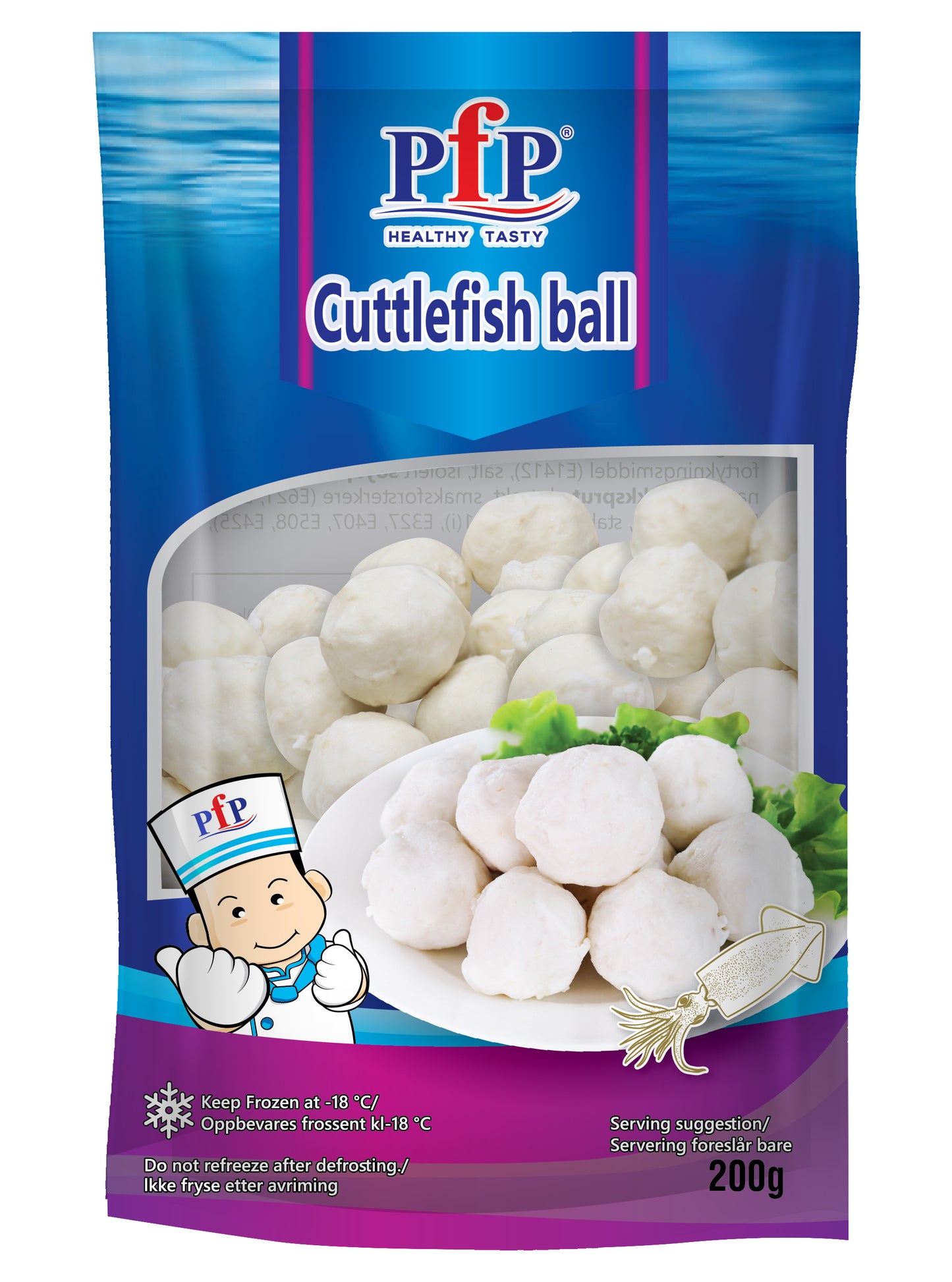 PFP Cuttlefish ball frozen 200g-30 204100