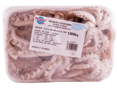 Octopus vulgaris in tray 1kg ES-10 204117