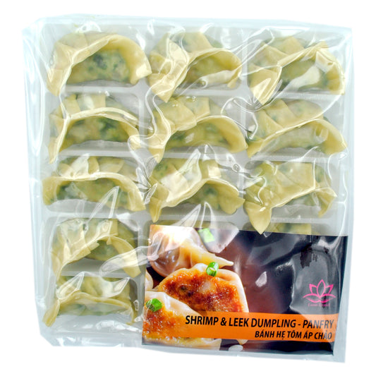 Lotus Shrimp and Leek dumpling panfry  28x375g VN-28 _ 205014