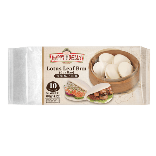 HAPPY BELLY Lotus leaf bun - Gua bao 400g-12 _ 205118