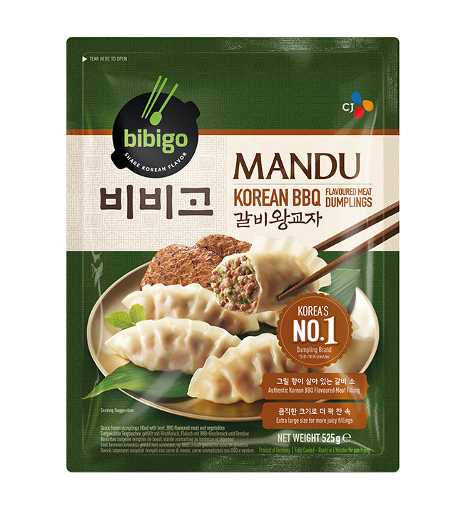 BIBIGO Mandu Korean BBQ dumplings 525g DE-15 205139