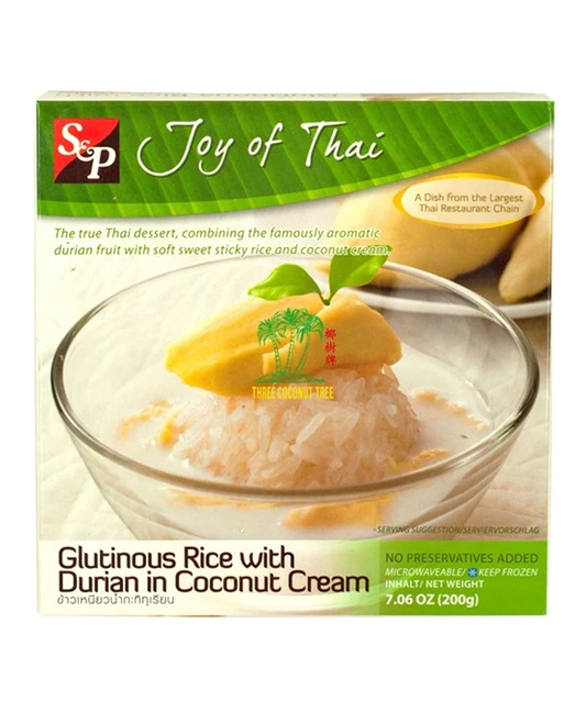 S&P gluti rice w/durian in coco cream 150g TH-12 _ 206026