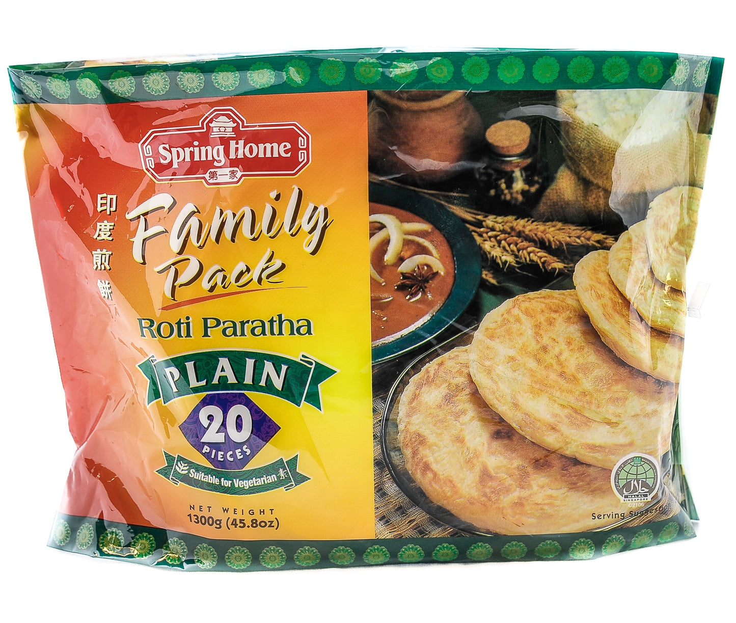 SPRING HOME roti paratha PLAIN 20pcs (1,3kg) SG-6 _ 208078