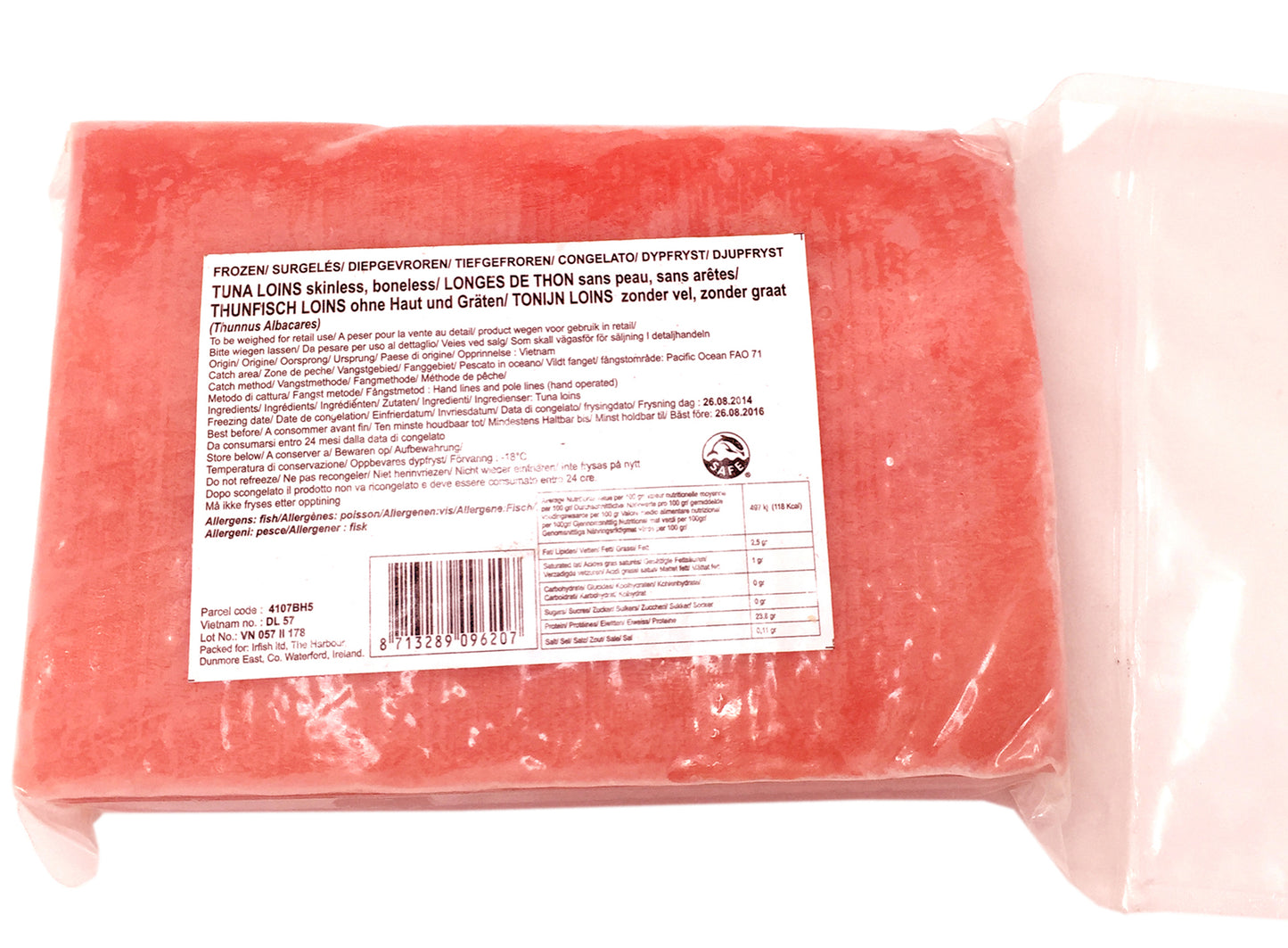 Tuna saku red for sushi ca 300g/stk-33 _ 210080