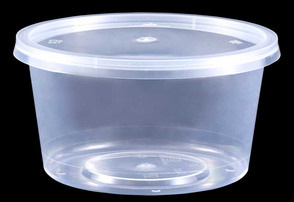 Microwave round tray transp. 450ml _ 301084