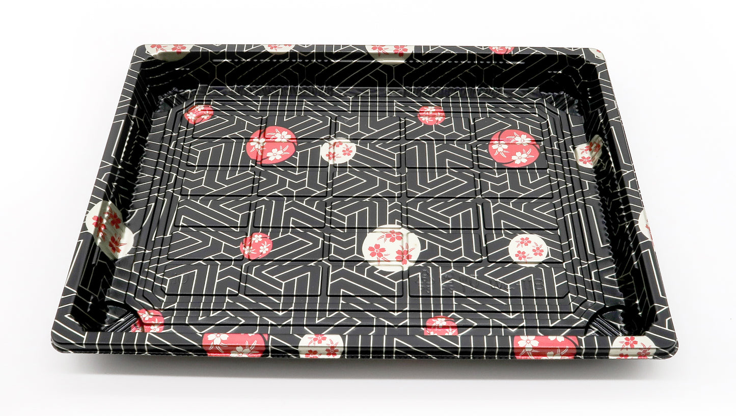 Sushi trays sakura & lokk (20-24bit) 260x190x45mm 50stk _ 301098