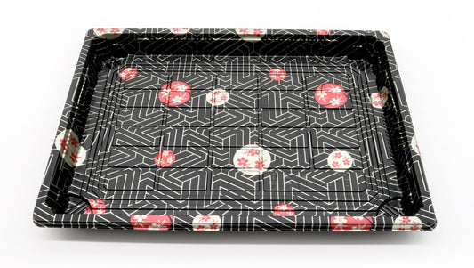 Sushi trays sakura & lokk (20-24bit) 260x190x45mm 50stk _ 301098