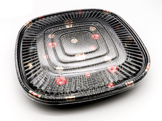 Sushi trays sakura & lokk 60+bit 350x350x50cm 20stk _ 301158