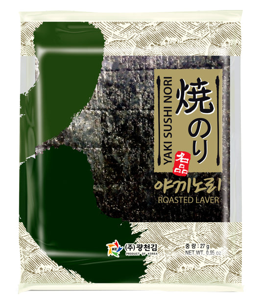 Yaki nori roasted seaweed 10stk Korea-60 _ 600044